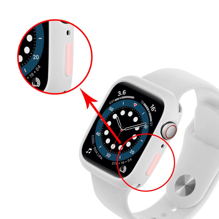 Apple Watch Series 7 45mm  Silikone Bumper  - Hvid#serie_6