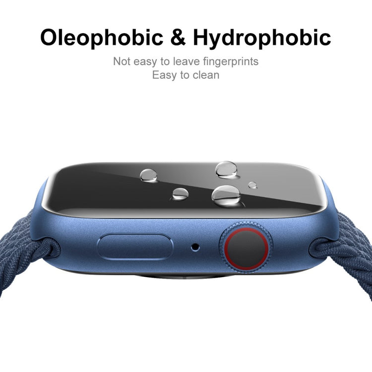 Vildt Fed Apple Watch Series 7 45mm Cover med Skærmbeskytter i Silikone - Hvid#serie_4