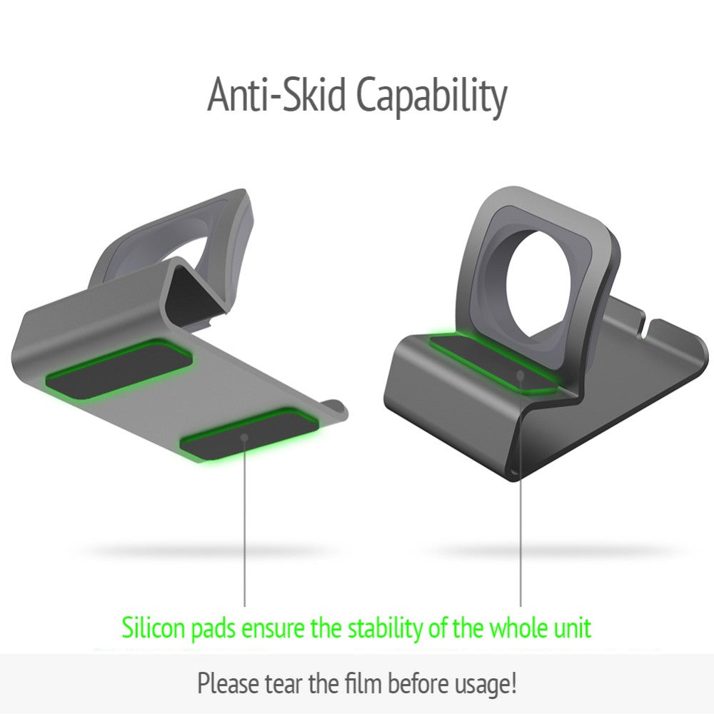 Apple Watch Series 7 45mm Metal Holder - Sølv#serie_1