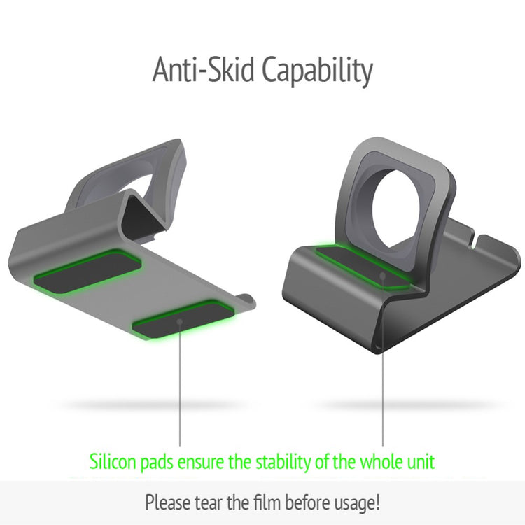 Apple Watch Series 7 45mm Metal Holder - Sølv#serie_1