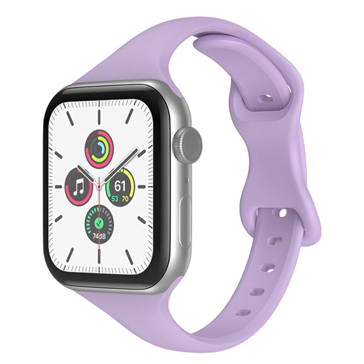 Mega fed Apple Watch Series 7 45mm Silikone Rem - Lilla#serie_13