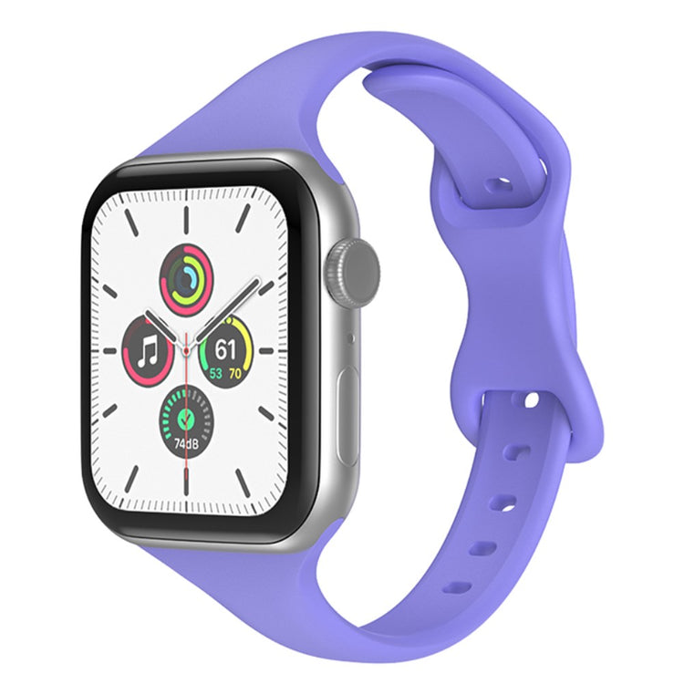 Mega fed Apple Watch Series 7 45mm Silikone Rem - Lilla#serie_14