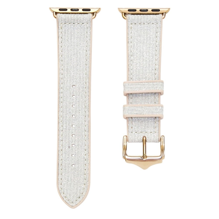 Holdbart Apple Watch Series 7 45mm Silikone og Nylon Rem - Sølv#serie_3