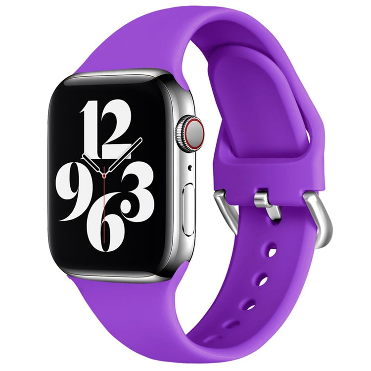 Vildt hårdfør Apple Watch Series 7 45mm Silikone Rem - Lilla#serie_9