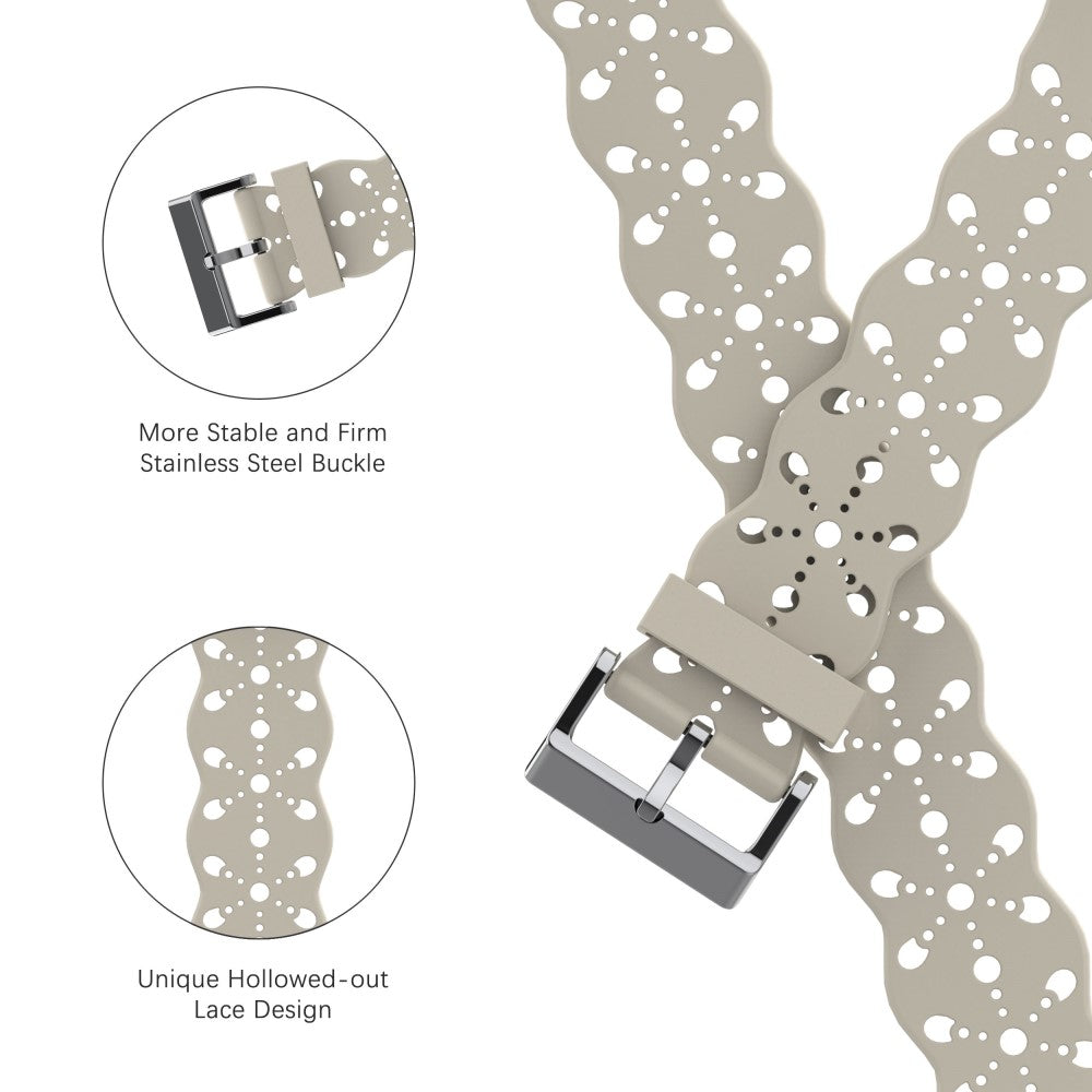 Vildt fed Apple Watch Series 7 45mm Silikone Urrem - Brun#serie_1