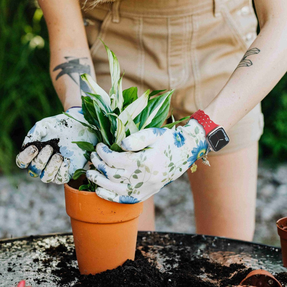 Vildt fed Apple Watch Series 7 45mm Silikone Urrem - Rød#serie_7