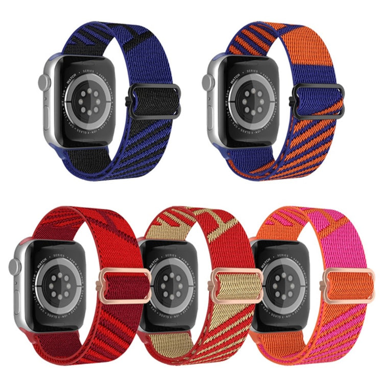 Helt vildt nydelig Apple Watch Series 7 45mm Stof Urrem - Flerfarvet#serie_3