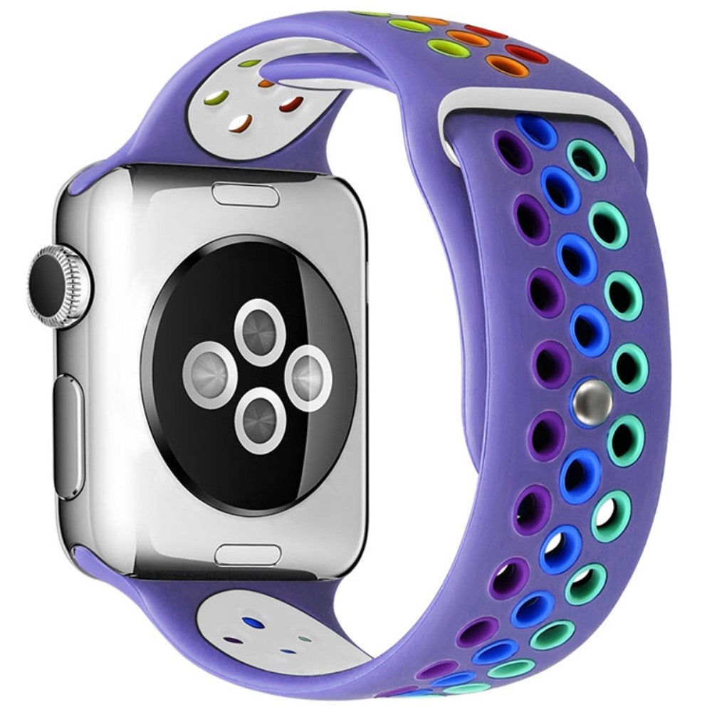 Mega fint Apple Watch Series 7 45mm Silikone Rem - Lilla#serie_10