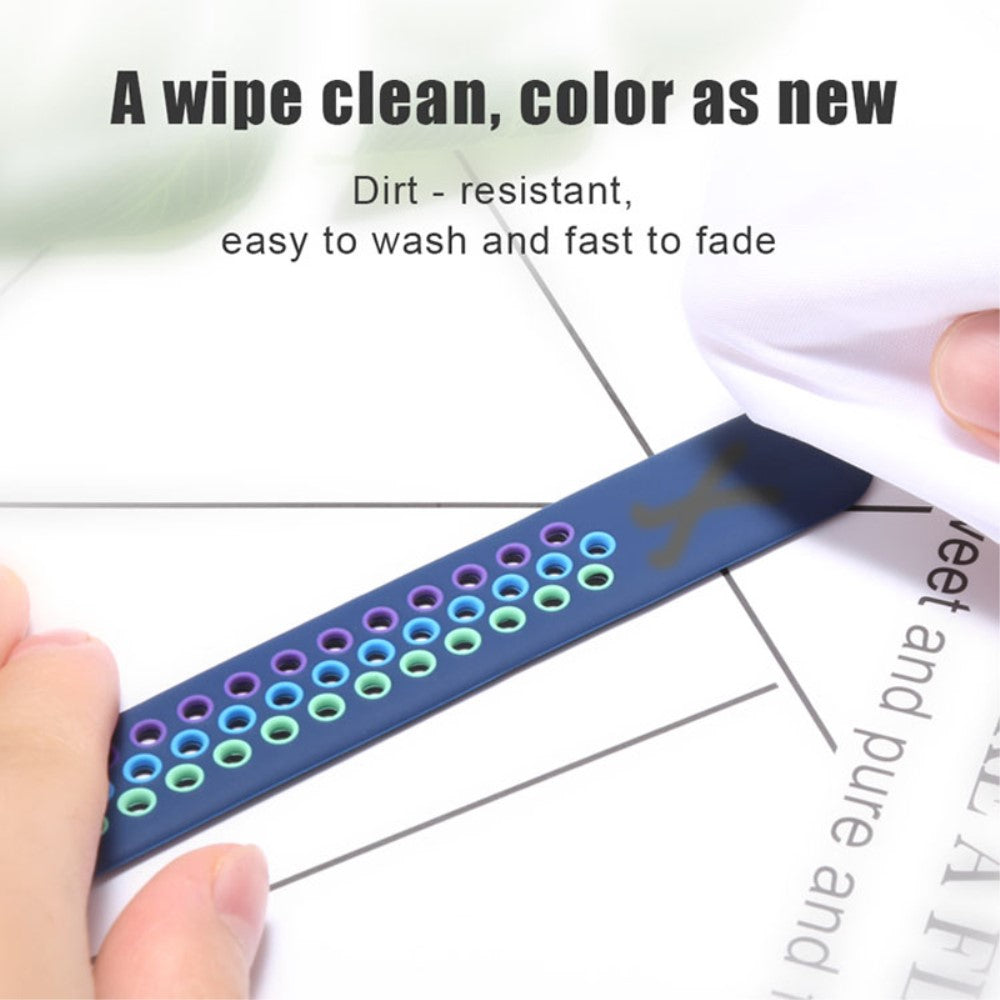 Meget fed Apple Watch Series 7 45mm Silikone Urrem - Sort#serie_2