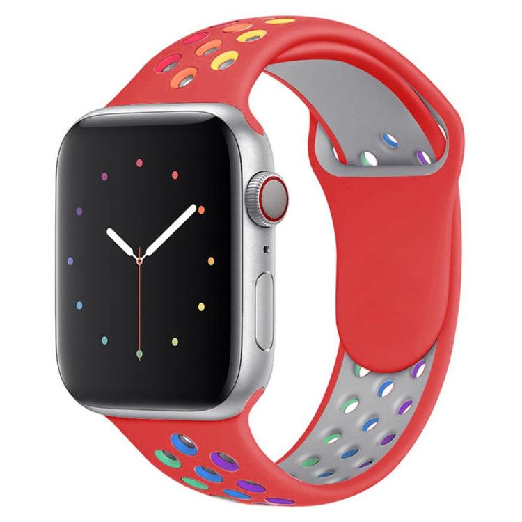 Meget fed Apple Watch Series 7 45mm Silikone Urrem - Rød#serie_5