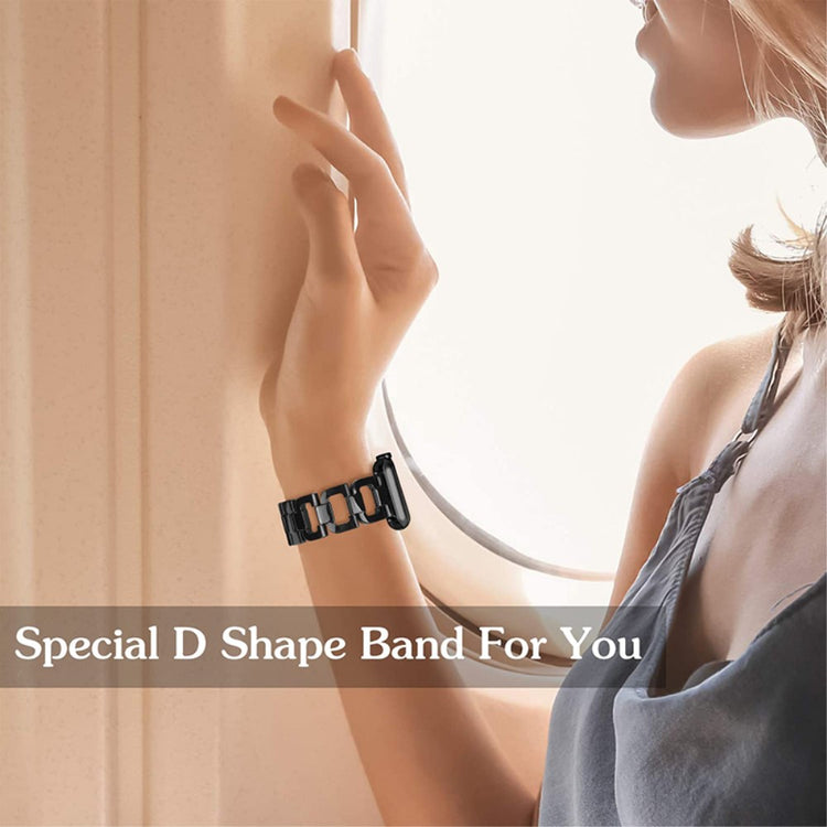 Elegant Apple Watch Series 7 45mm  Urrem - Sort#serie_5