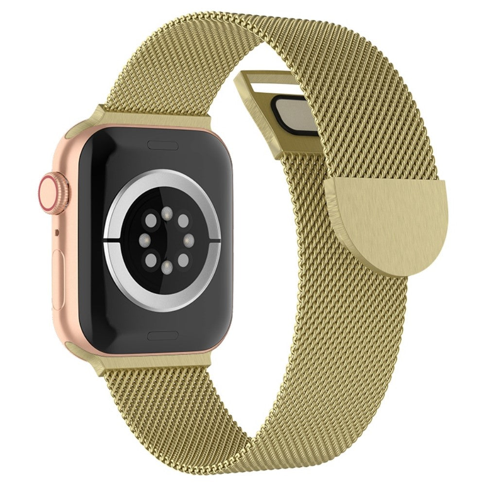 Rigtigt slidstærk Apple Watch Series 7 45mm Metal Rem - Guld#serie_4