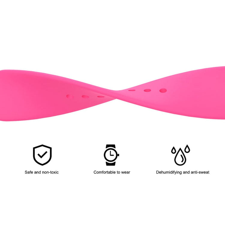 Super flot Universal Apple Silikone Urrem - Sort#serie_6