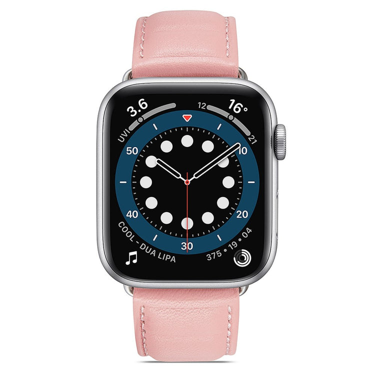 Meget cool Universal Apple Ægte læder Urrem - Pink#serie_1