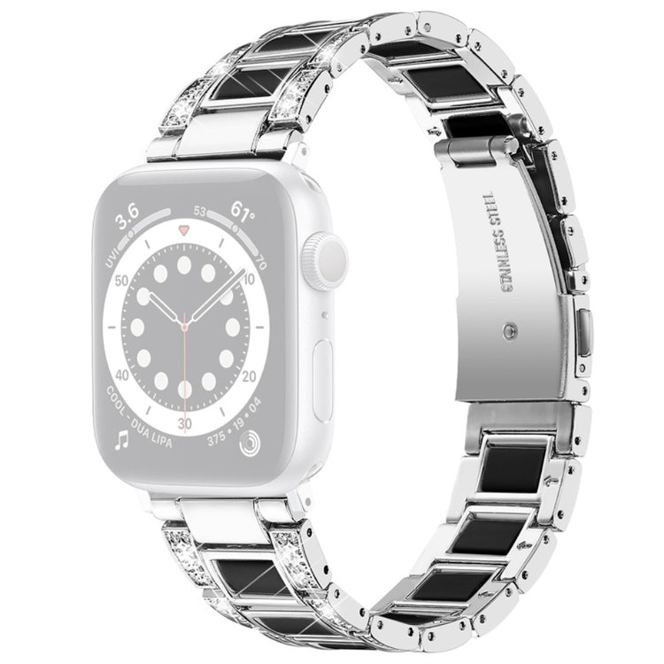 Helt vildt godt Universal Apple Metal og  Rhinsten Urrem - Sort#serie_2