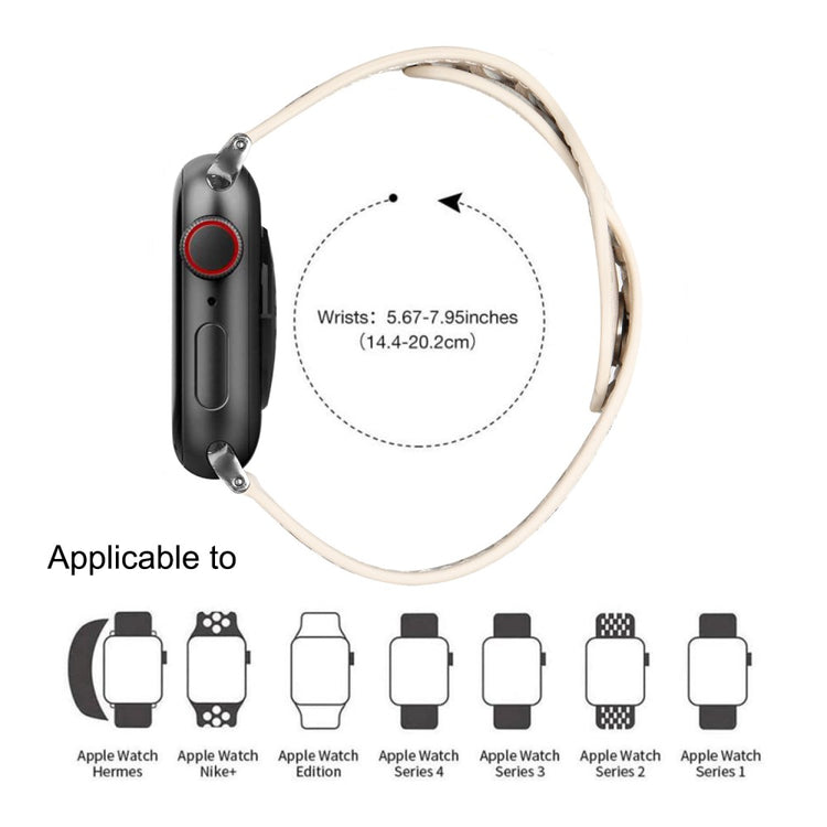 Super fantastisk Universal Apple Ægte læder Urrem - Hvid#serie_1