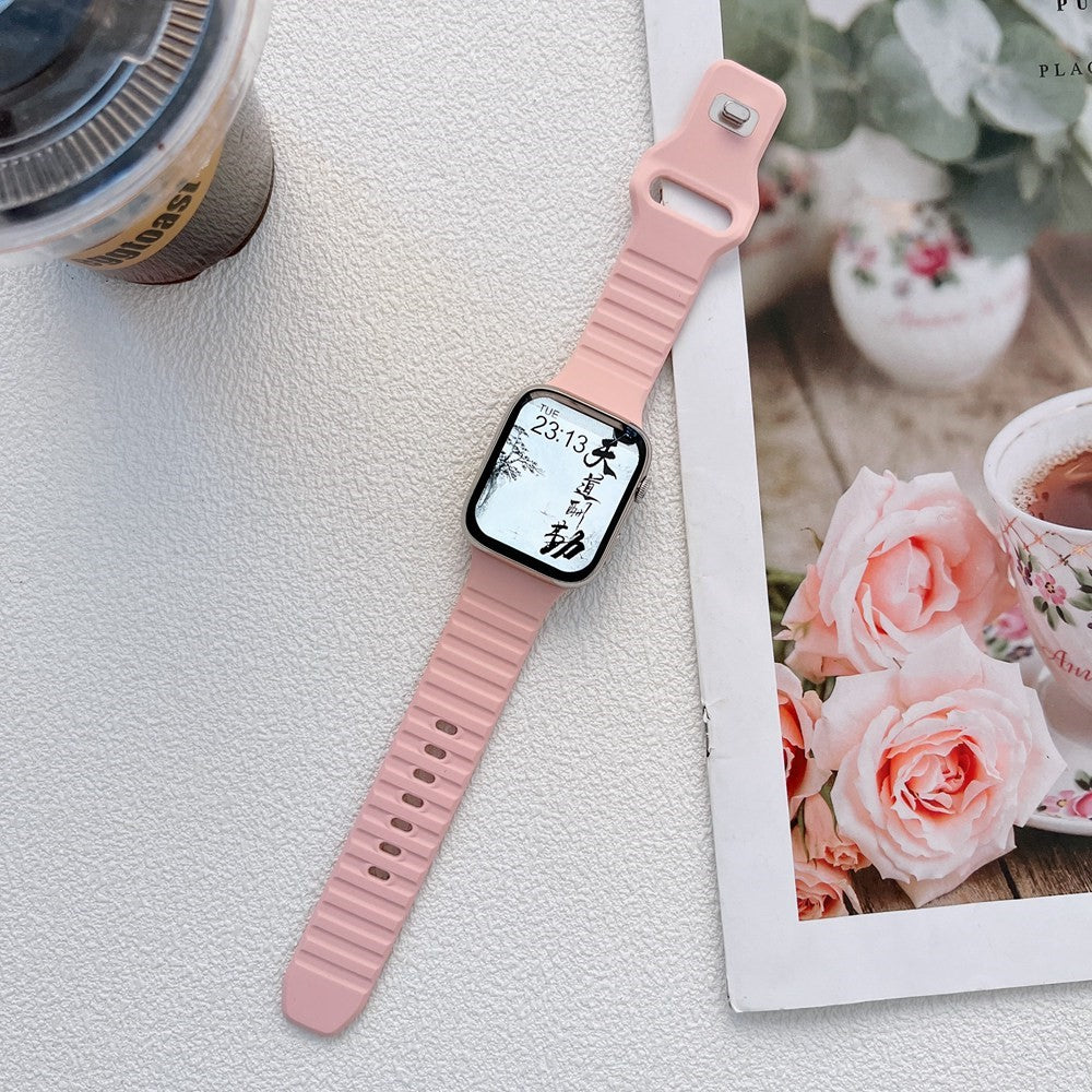 Vildt holdbart Universal Apple Silikone Urrem - Pink#serie_2