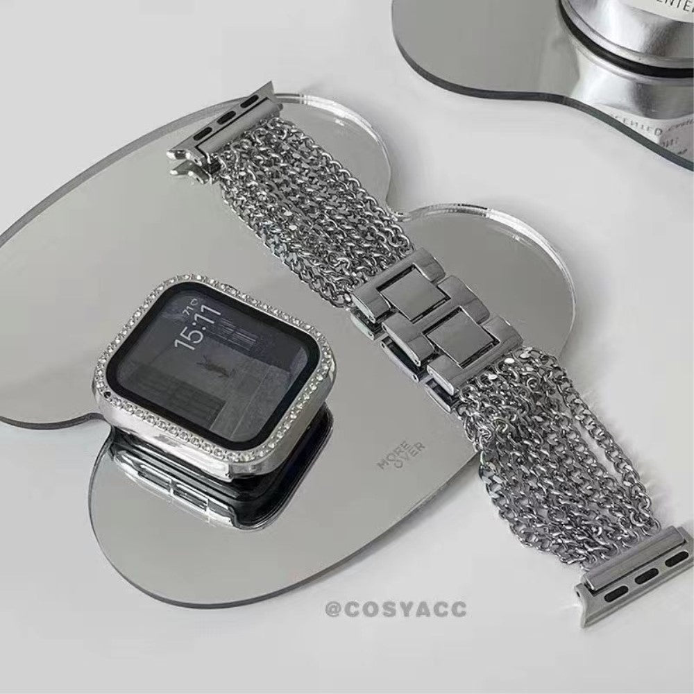 Rigtigt fed Universal Apple Metal Urrem - Sølv#serie_2