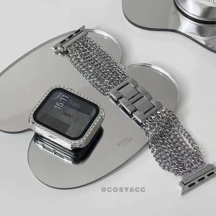 Rigtigt fed Universal Apple Metal Urrem - Sølv#serie_2