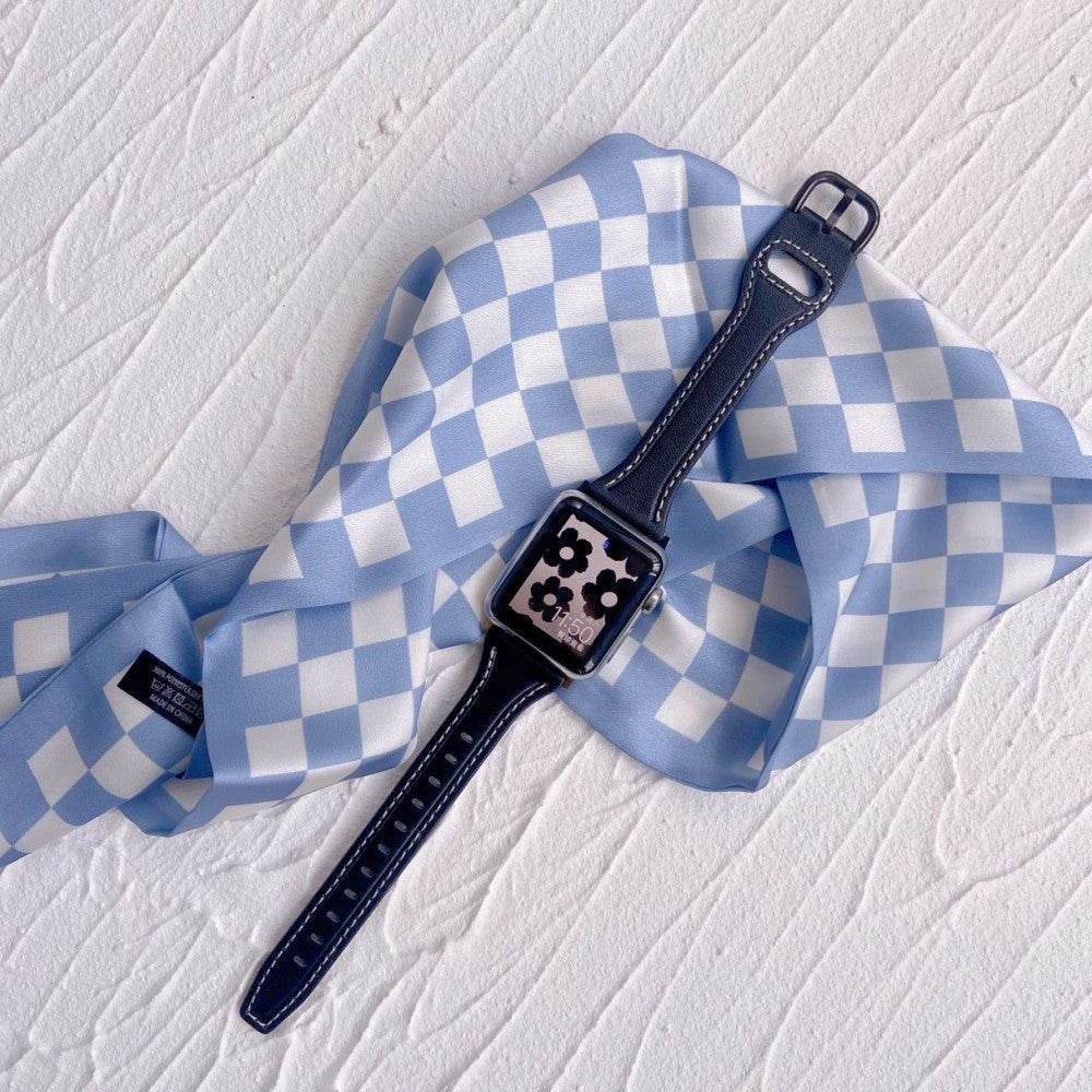 Rigtigt fint Universal Apple Ægte læder Urrem - Sort#serie_3