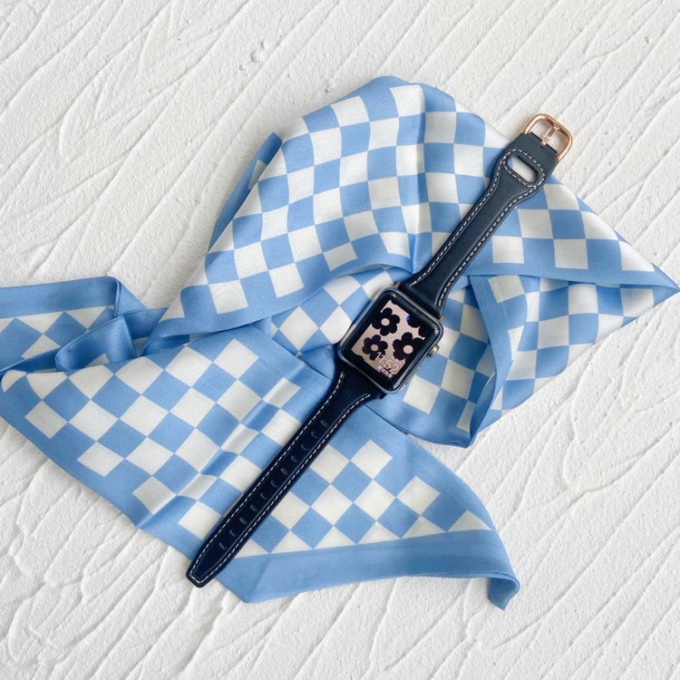 Rigtigt fint Universal Apple Ægte læder Urrem - Sort#serie_4