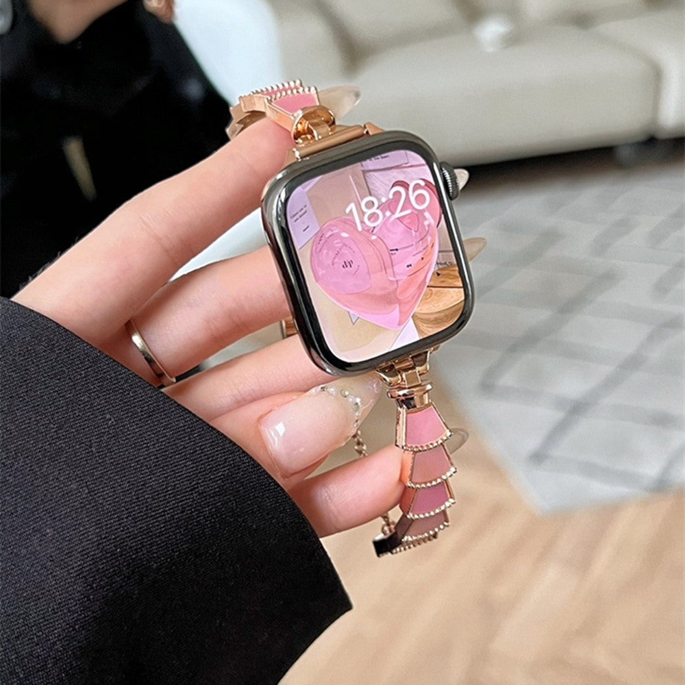 Meget fantastisk Universal Apple Metal og  Rhinsten Urrem - Pink#serie_7