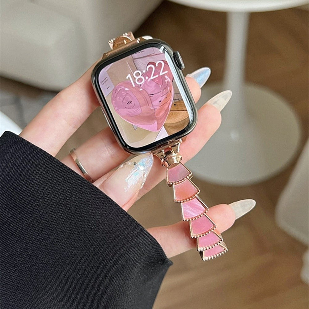 Meget fantastisk Universal Apple Metal og  Rhinsten Urrem - Pink#serie_7