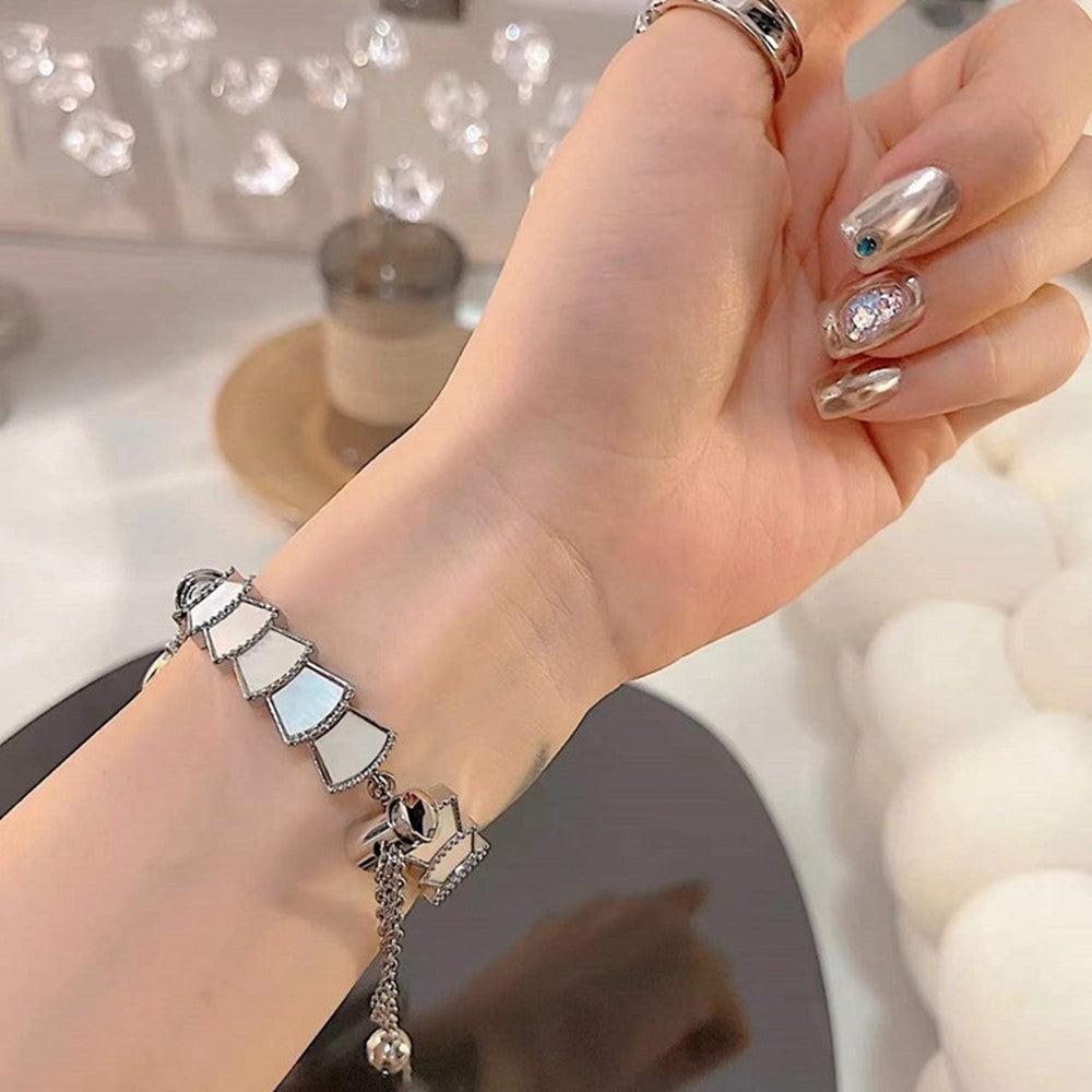 Meget fantastisk Universal Apple Metal og  Rhinsten Urrem - Sølv#serie_9