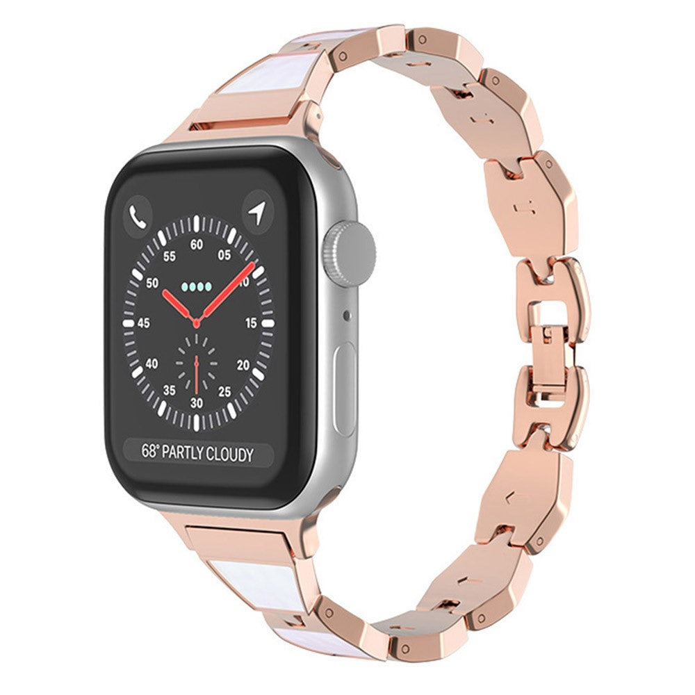 Rigtigt flot Universal Apple Metal og  Rhinsten Urrem - Pink#serie_1