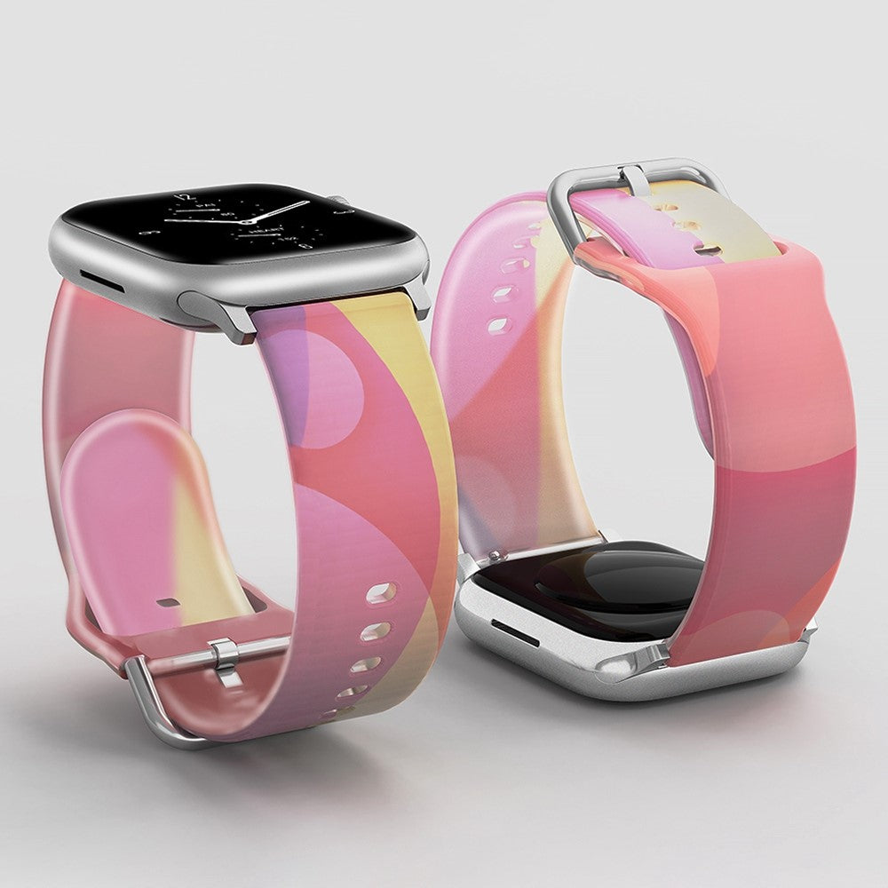Super sejt Universal Apple Silikone Rem - Pink#serie_10