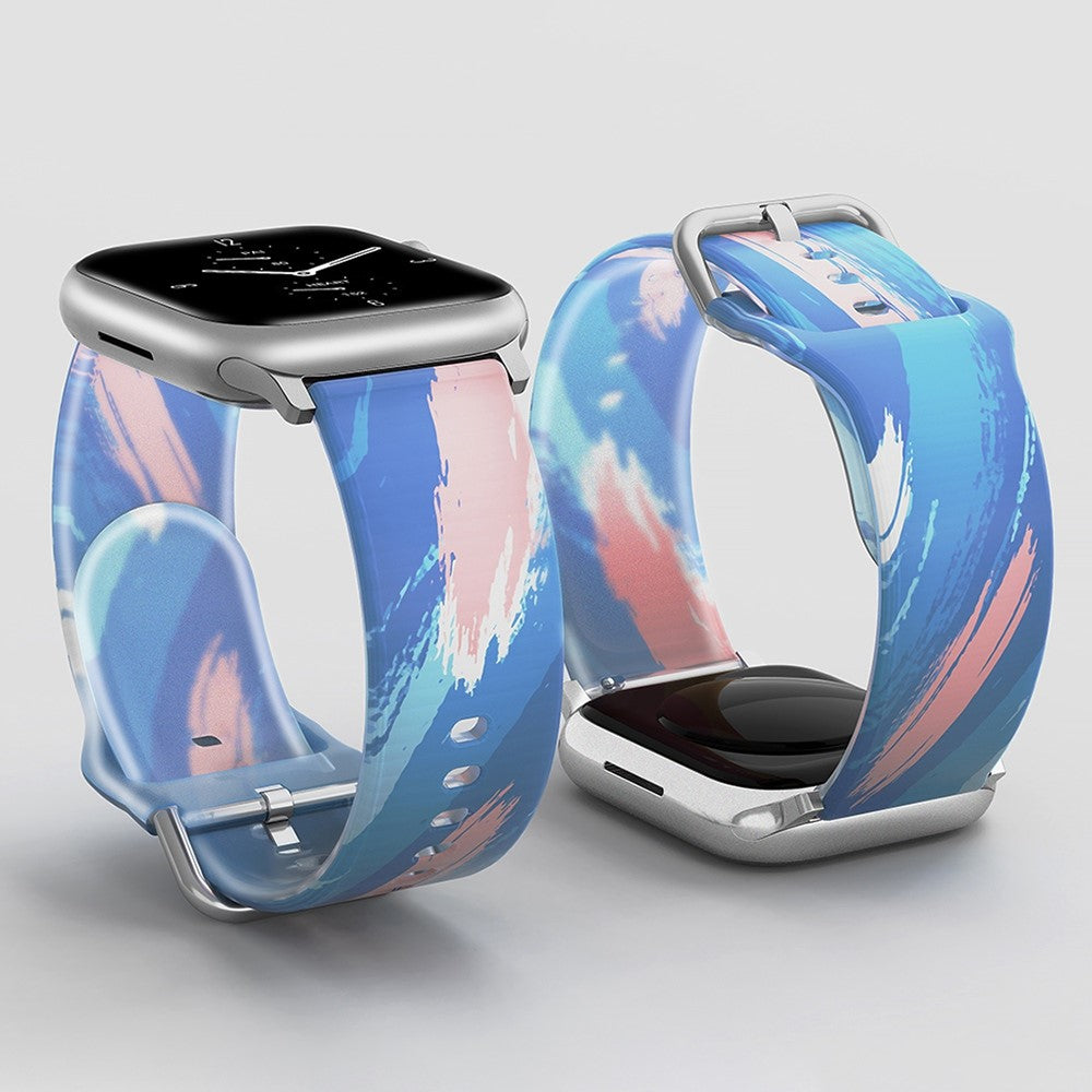 Super sejt Universal Apple Silikone Rem - Blå#serie_8