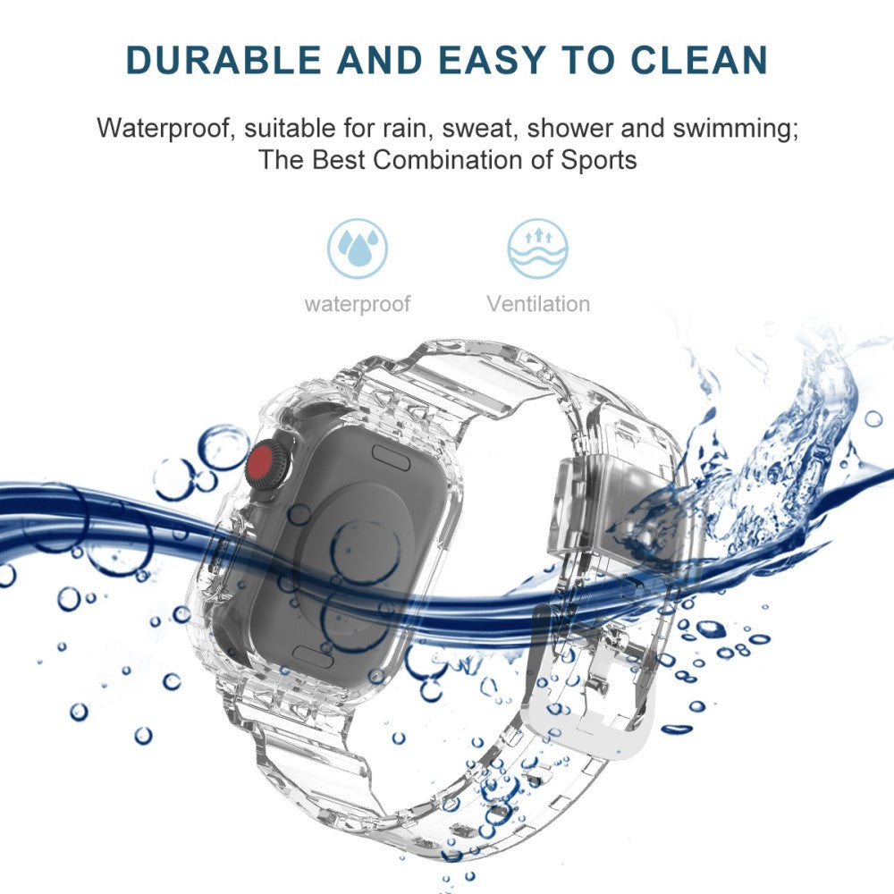 Mega pænt Universal Apple Silikone Rem - Gennemsigtig#serie_8