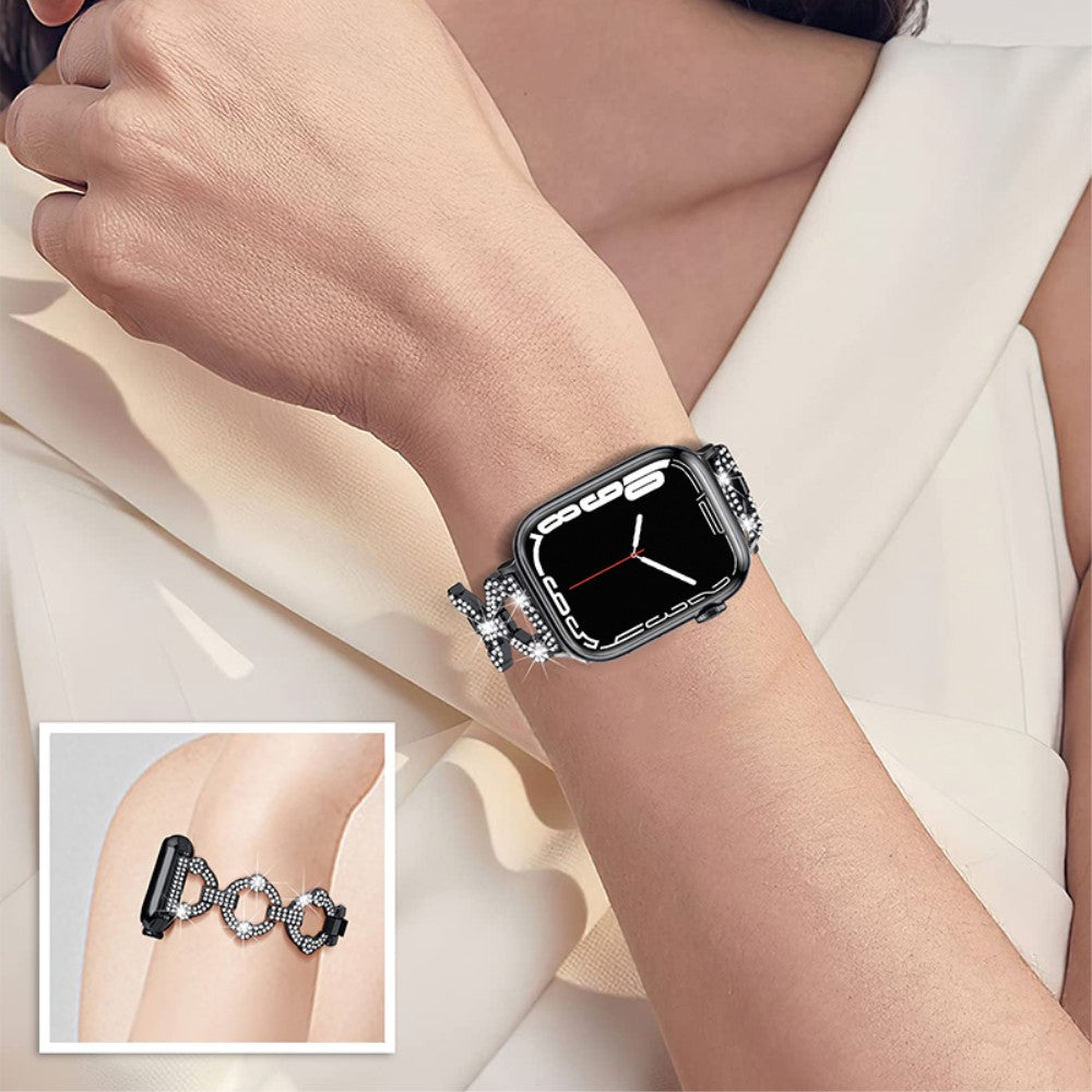 Eminent Universal Apple Rhinsten og Glas Rem - Sort#serie_1