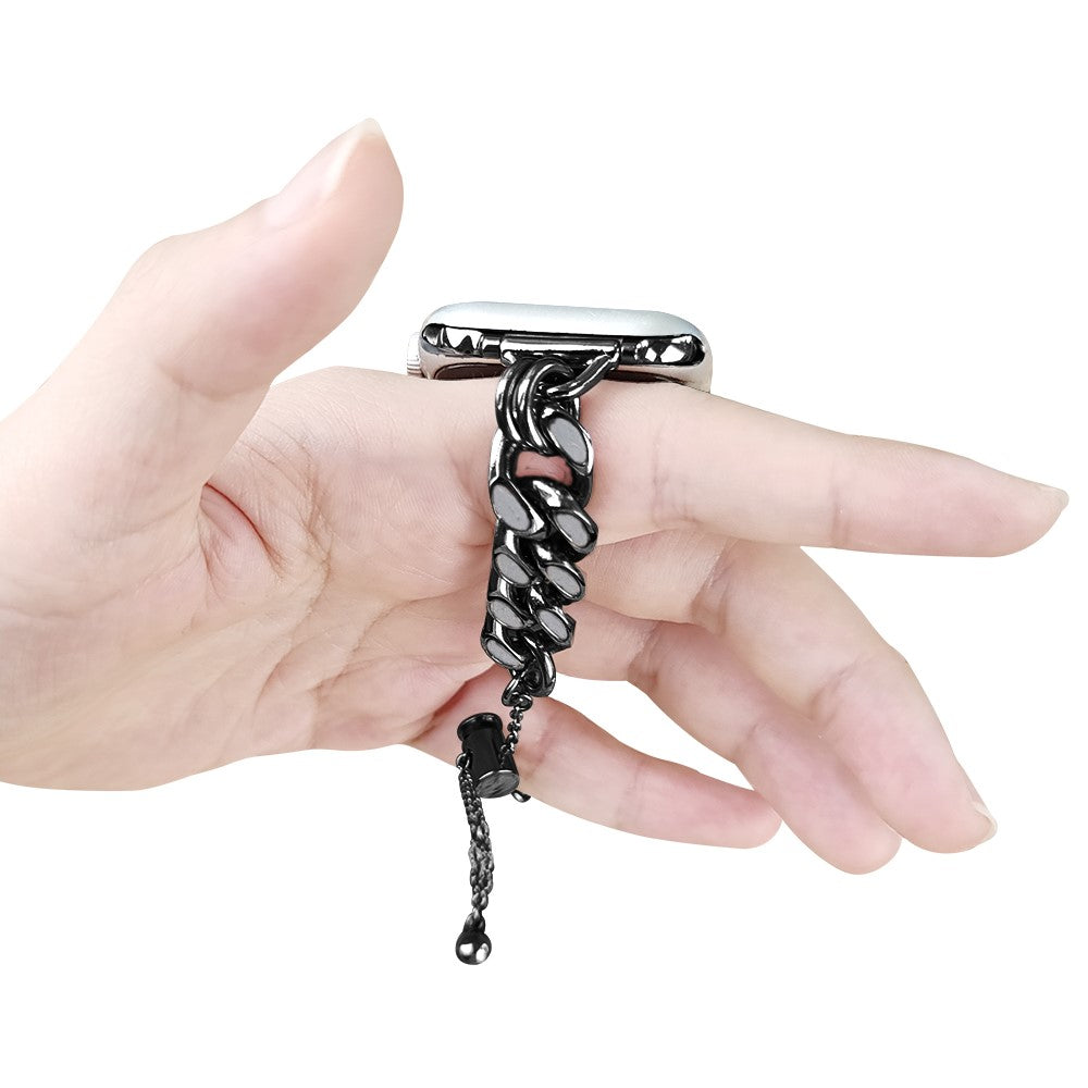 Super slidstærk Universal Apple Metal Rem - Sort#serie_1