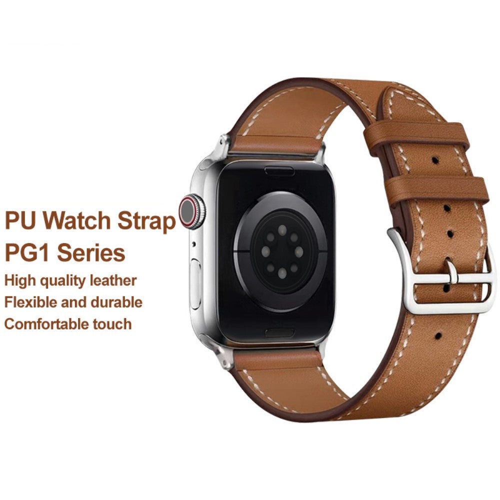 Helt vildt elegant Universal Apple Kunstlæder Rem - Brun#serie_2