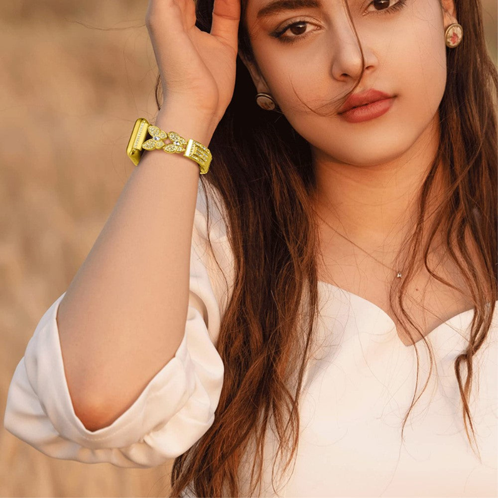 Komfortabel Universal Apple Metal Rem - Guld#serie_2