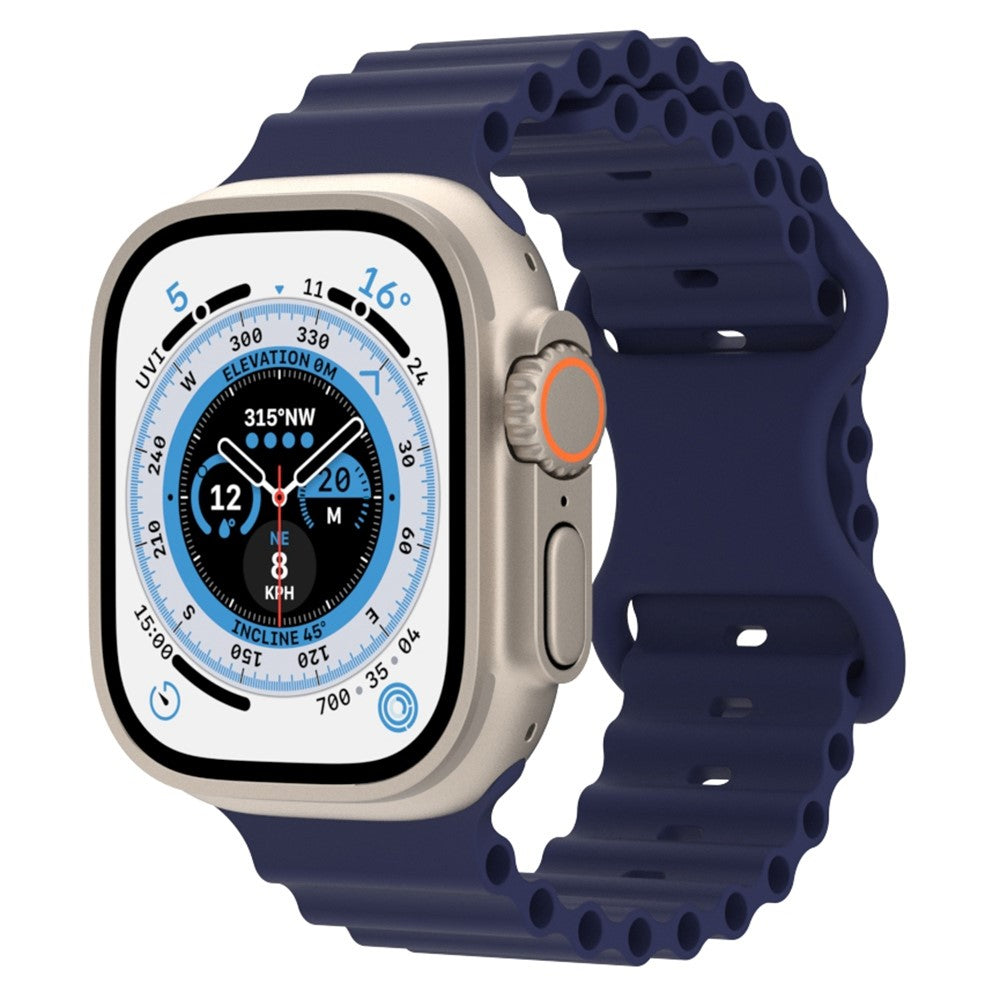 Meget fed Universal Apple Silikone Rem - Blå#serie_11