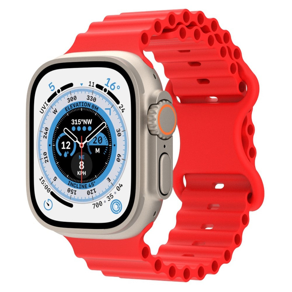 Meget fed Universal Apple Silikone Rem - Rød#serie_6