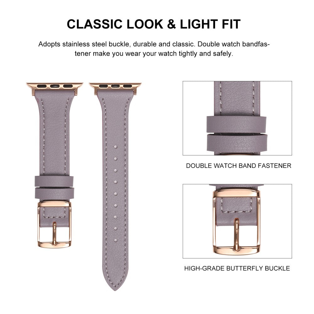 Smuk Universal Apple Ægte læder Rem - Sort#serie_3