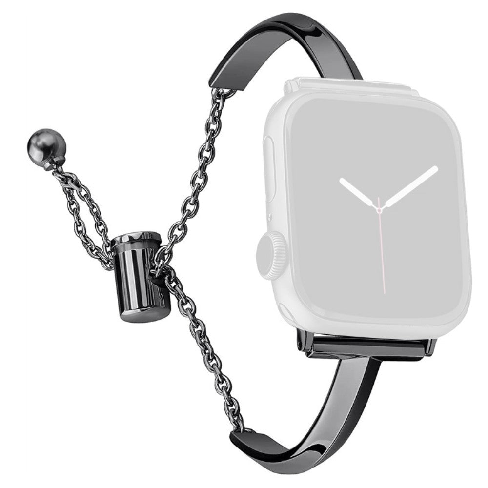 Meget Smuk Metal Universal Rem passer til Apple Smartwatch - Sort#serie_2