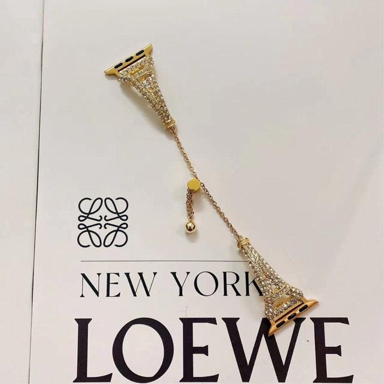 Meget godt Universal Apple Metal og  Rhinsten Urrem - Guld#serie_2