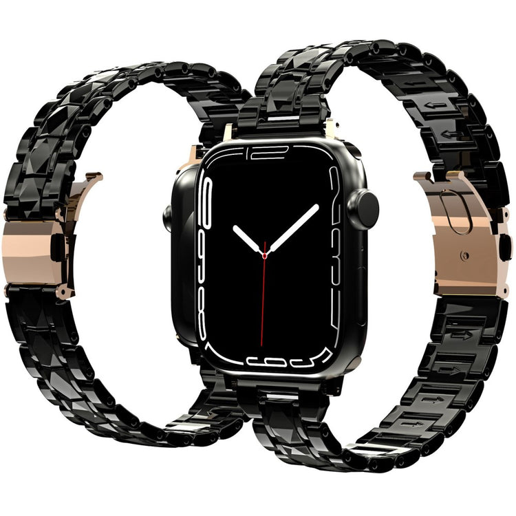 Helt vildt skøn Universal Apple Plastik Urrem - Sort#serie_1