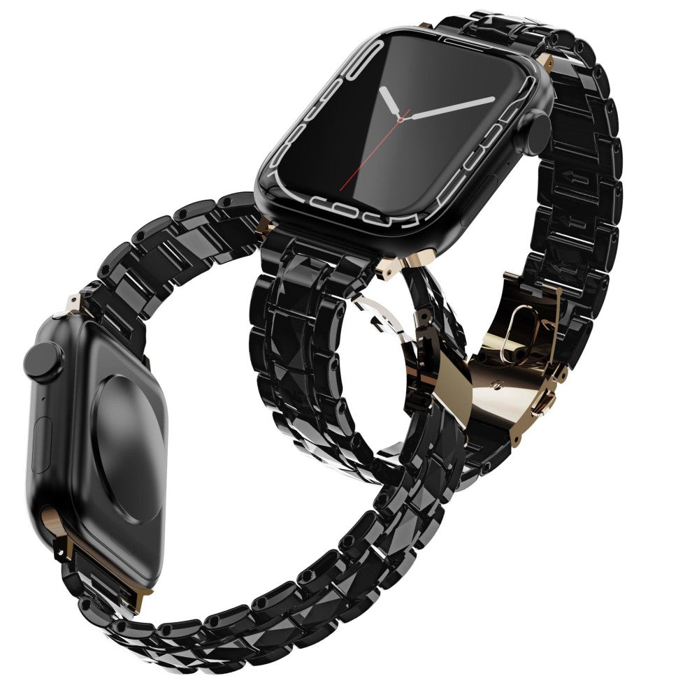 Helt vildt skøn Universal Apple Plastik Urrem - Sort#serie_1