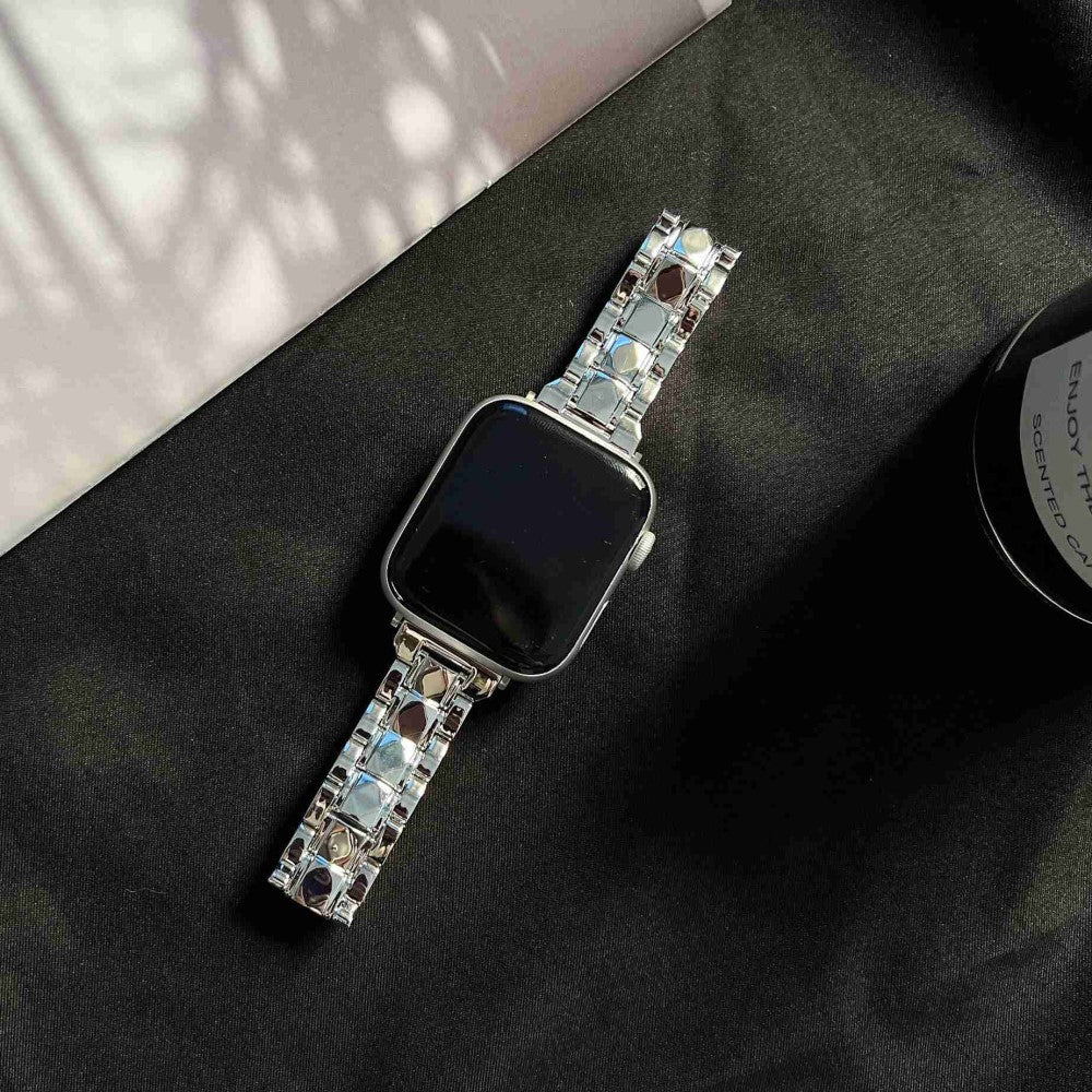 Helt vildt skøn Universal Apple Plastik Urrem - Sølv#serie_6