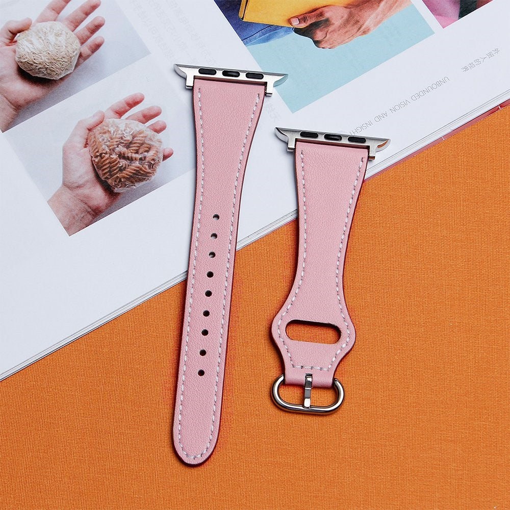 Super fantastisk Universal Apple Ægte læder Rem - Pink#serie_4
