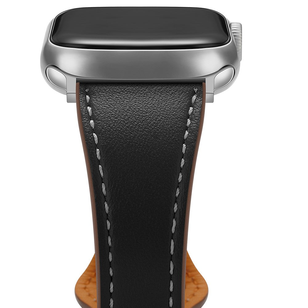 Super fantastisk Universal Apple Ægte læder Rem - Sort#serie_5