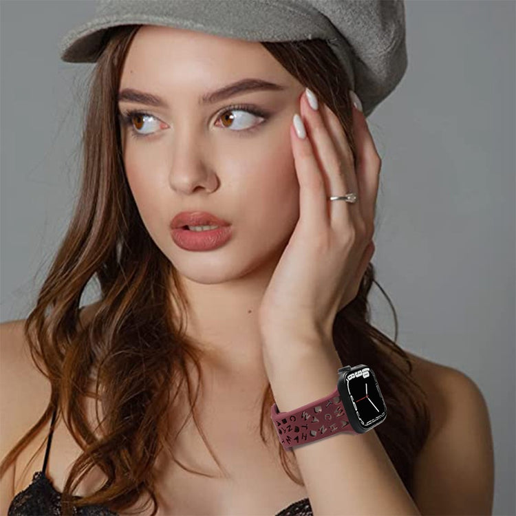 Helt vildt fed Universal Apple Silikone Rem - Rød#serie_8