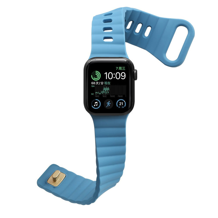 Meget slidstærk Universal Apple Silikone Rem - Blå#serie_10
