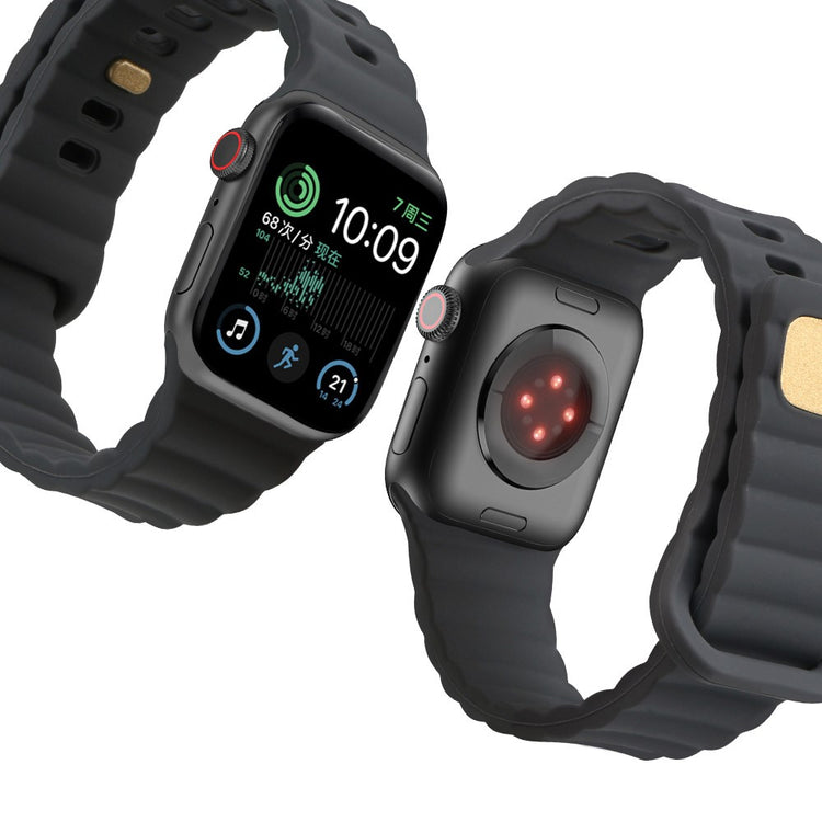 Meget slidstærk Universal Apple Silikone Rem - Sølv#serie_6