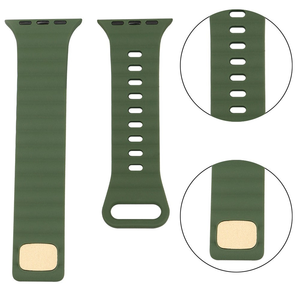 Meget slidstærk Universal Apple Silikone Rem - Grøn#serie_7